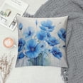 thumbnail image 2 of Fenyluxe Flowers Fashion Style Dirt-Resistant Square Throw Pillow Covers for Couch, Sofa, Bed - 1PC Pack - All Year Round Suitable for Car, Bedroom - Short Plush Material 24x24in, 2 of 5