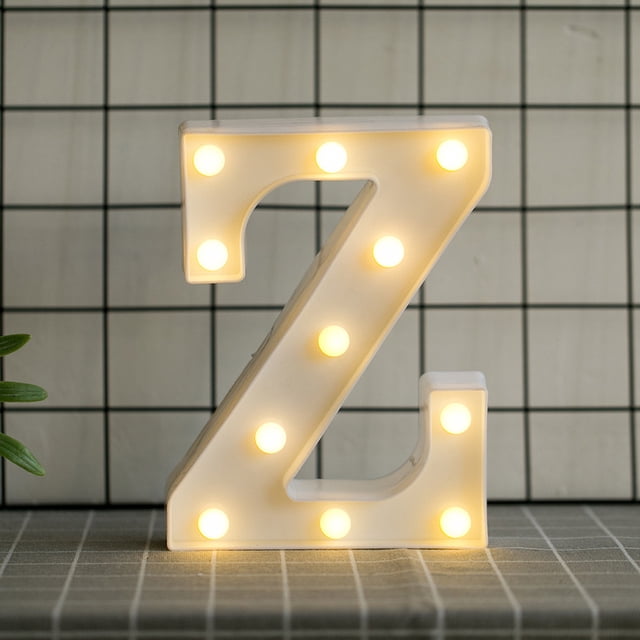 LED Marquee Letter Lights Sign, Light Up Alphabet Letter for Home Party Wedding Decoration(Z)