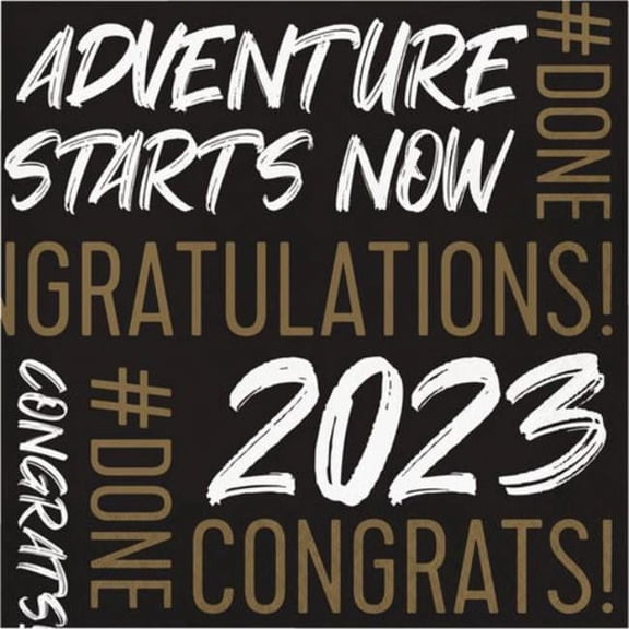 PTYC 362908 Golden Graduation Luncheon Napkin