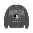 thumbnail image 5 of Women's Gameday Couture Charcoal Florida State Seminoles Oversized Rising Stars Premium Fleece Drop Shoulder Sweatshirt, 5 of 5