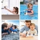 thumbnail image 4 of Dollibu Juguete para baño de vaca con chorro de agua, juguete flotante de goma blanca para baño, juguete de agua para jugar con chorros de animales frescos para niños pequeños, lindos juguetes de baño, 4 of 5