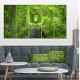 thumbnail image 1 of Forêt Autour du Rail Tunnel d'Allée - Impression sur Toile de Paysage, 1 of 4