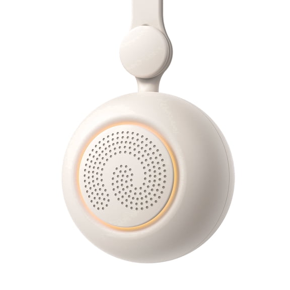 Dreamegg Baby Sound Machine with White Noise & Night Light, Portable Baby Soother for Home & Travel, Cream