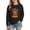 Black, variant on Zorckvet Girls' Cotton Round Neck T-Shirts for Kids