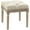 7#Beige,Polyester, variant on Storage Ottomans HOMCOM 16" Vintage Ottoman, Tufted Foot Stool with Upholstered Seat, Rustic Wood Legs for Bedroom, Living Room, Beige,Leather Ottomans