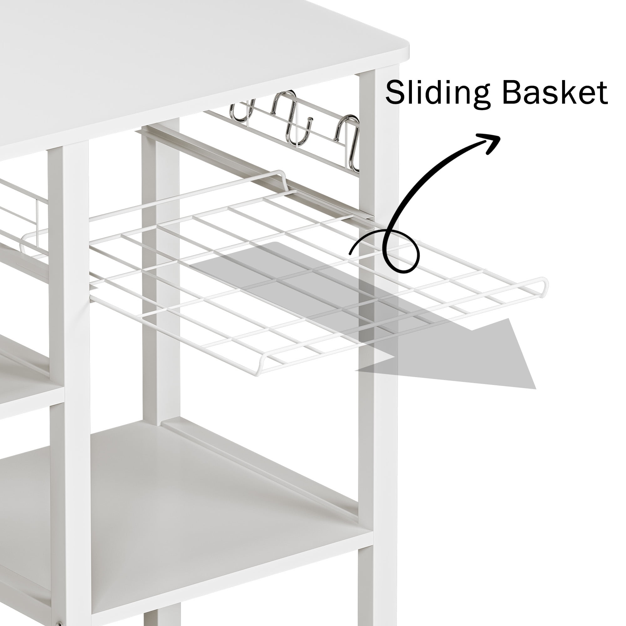 SogesPower 33"H Space-Saving and Multifunctional Kitchen Organizer