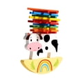 thumbnail image 3 of Siruishop Wooden Stacking Blocks Balance Game Travel Toy Early Learning Montessori Balance, 3 of 8