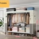 thumbnail image 1 of Storage Locker Dressers Folding Portable Cabinets for Living Room Garden Furniture Set Clothes Closet Wardrobe Organizers Cloth My Lux Decor Round, 1 of 20