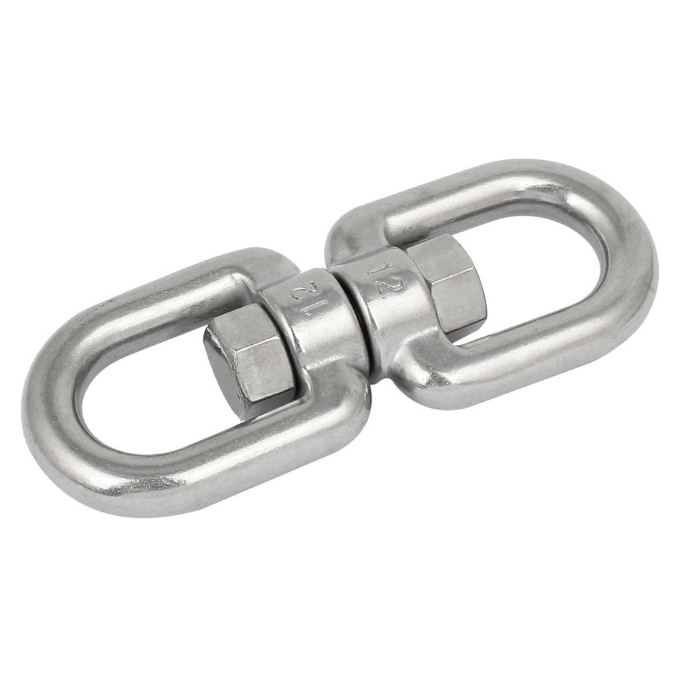 M12 304 Stainless Steel Eye to Eye Swivel Ring Connector for Marine ...