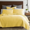 thumbnail image 1 of Set de edredón Levtex Home Cross Stitch amarillo 100% algodón King, 1 of 5