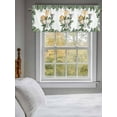 thumbnail image 5 of Curtain Valance for Windows,Elephant Tiger Giraffe Zebra Cartoon Animal Kitchen Valances Rod Pocket Short Curtains,Turtle Leaf Tropical Plant Window Treatment Panel for Bedroom Bathroom 54"x18", 5 of 7