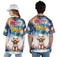 thumbnail image 5 of Happy New Year with Poodle Fireworks Holiday Xmas Winter 2025 All Over Print 3D Baseball Shirt Poodles Dog Lover Gifts Idea Softball Sport - 00025, 5 of 6