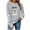 Gray, variant on Womens Halloween Sweatshirts Cute Ghost Print Long Sleeve Round Neck Pullover Fashion Holiday Party Sweatshirt Pink M