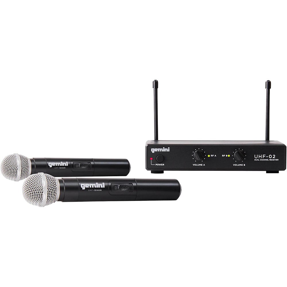 Gemini Uhf-02m 2-channel Wireless Handheld Microphone System S12 Gemini Uhf-02m 2-channel Wireless Handheld Microphone System S12