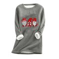thumbnail image 2 of Birdeem Women's Large Loose Raglan Top Thickened and Velvet Lamb Wool Warm Underlay, 2 of 12