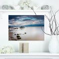 thumbnail image 1 of Magic Sunrise with Old Wooden Pier - Pier Seascape Canvas Art Print, 1 of 3