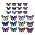 thumbnail image 1 of Insignias de mariposa Moyic 24 Uds. parche bordado para ropa apliques para planchar, 1 of 6