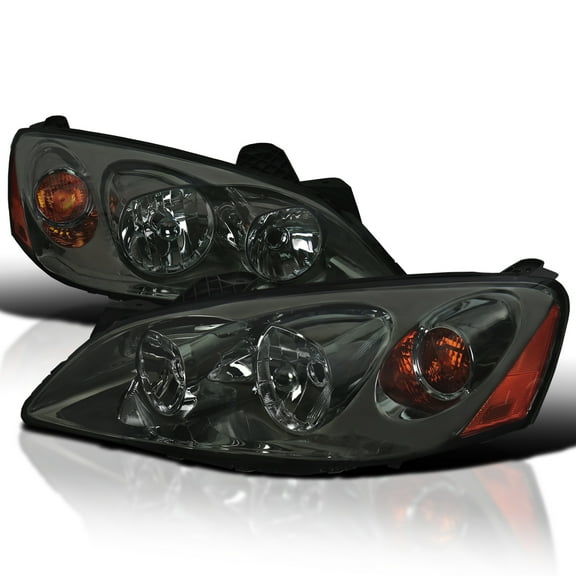 Spec-D Tuning Smoke Headlights Compatible with 2005-2010 Pontiac G6 L R Pair Head Light Lamp Assembly