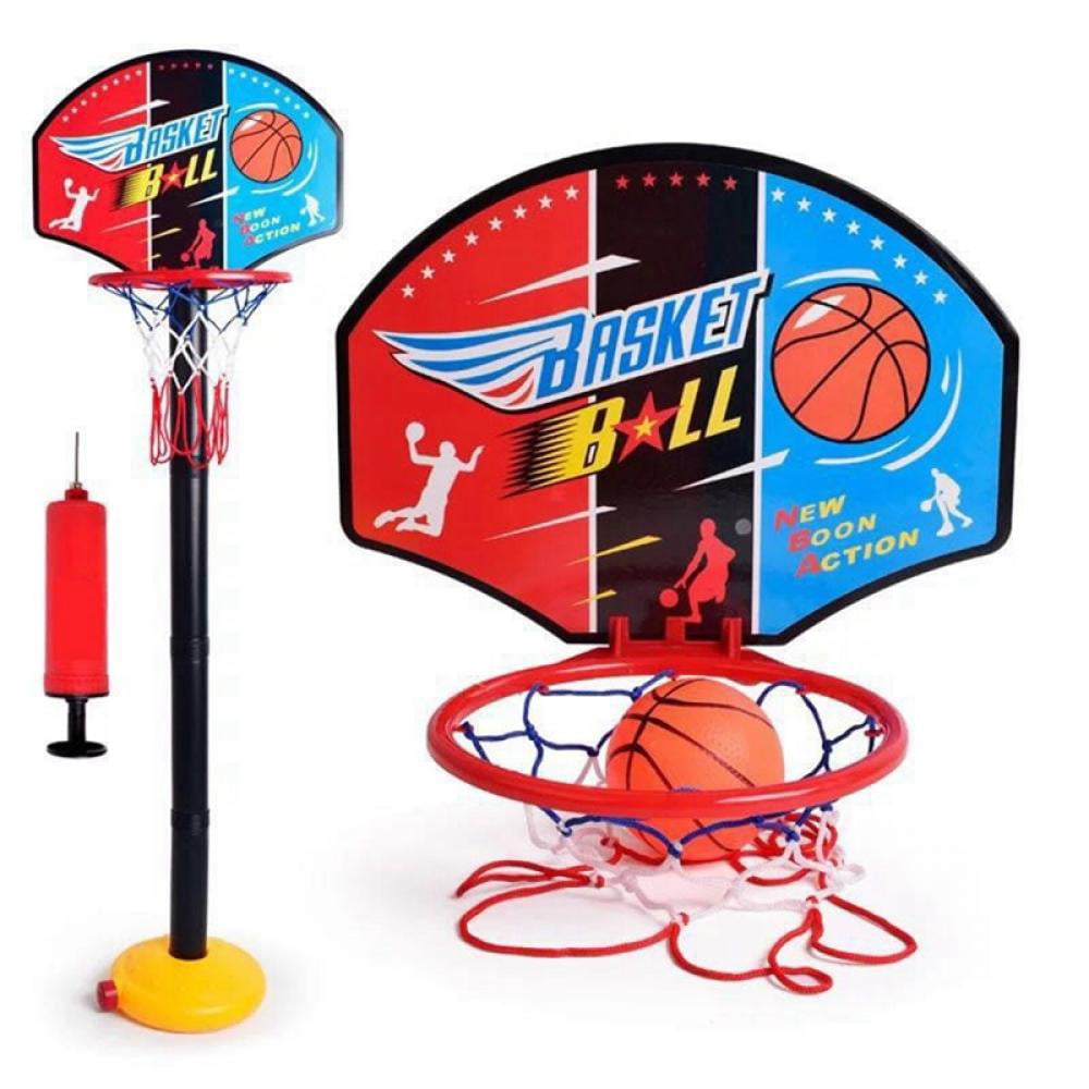 Kids Mini Adjustable Basketball Indoor Outdoor Play Net Hoop Set Sport Game toys 