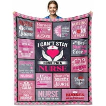 Nurse Gifts for Women, LPN RN Gifts for Nurses Women, Nurse Blanket 60"X50", Nurse Appreciation Gifts, Nurse Practitioner Gifts for Women, Nurse Gifts for Her, Nurse Gifts Blanket