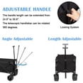 thumbnail image 4 of Yesfashion Heavy Duty Collapsible Wagon Cart, Large Capacity Beach Wagon Camping Cart with All-Terrain Wheels & Adjustable Handle, 4 of 10