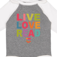 thumbnail image 4 of Inktastic Live Love Read Girls Long Sleeve Baby Bodysuit, 4 of 5