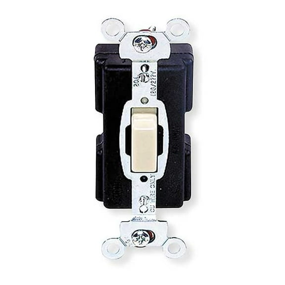 Hubbell Wiring Device-Kellems Wall Swtch1-Pole,120/277V,20A,Ivry,Press HBL1281I