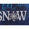 thumbnail image 2 of Meadow Creek Winter Outdoor Garden Flag, Let it Snow, Snow Flake, 18" x 12.5", 2 of 7
