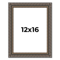 12x16 Frame Black Feather Payton Ornate Solid Wood Picture Frame Width 1.75 Inches | Interior Depth