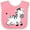 Pink and White, variant on Inktastic Zebra Boys or Girls Baby Bib