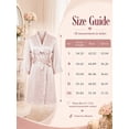 thumbnail image 5 of DAKIMOE Silk Satin Robes for Women Bride Bridesmaid Party 3/4 Sleeve Sexy Short Bath Robe Comfy Sleepwear Loungewear Nightwear for Womens, Pure Champagne, S, 5 of 8