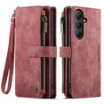 thumbnail image 2 of CaseMe Case for Samsung Galaxy S26 5G Wallet Case for Women Men, Fashion Durable PU Leather Magnetic Flip Lanyard Strap Wristlet Zipper Card Holder Wallet Phone Case for Samsung Galaxy S26 5G 6.3", 2 of 9