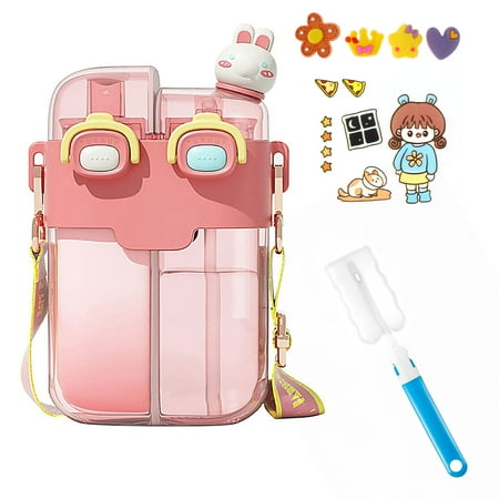 

Lochimu 780ml Water Bottle with Straw Large Capacity Kids Water Bottle Portable for Kids School Travel Sports