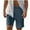Navy, variant on Mens Casual Shorts With Pocket Elastic Waist Drawstring Loose Shorts Beige