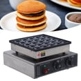 thumbnail image 1 of Stainless Steel Waffle Maker, 950W 25 Holes Waffle  with Non Stick Coating for  Cooking, Fast Heating Pancake Maker for Family Breakfast and Afternoon Tea, 1 of 7