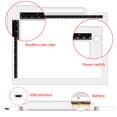 thumbnail image 4 of maskred 3.5MM A4 LED Light Box Tracing Light Pad Battery USB Cable Powered 5600 Lux Portable LED Drawing Board, 4 of 5