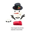 thumbnail image 2 of ELAYARD Reusable Snowman Decorating Set with Assorted Color Props for Winter Holiday Fun and Festive Outdoor Activities, 2 of 8