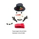 thumbnail image 4 of WORGEOUS 1 set de gran tamaño Snowman Pros Pros de navidad Decoraciones de bricolaje, 4 of 8