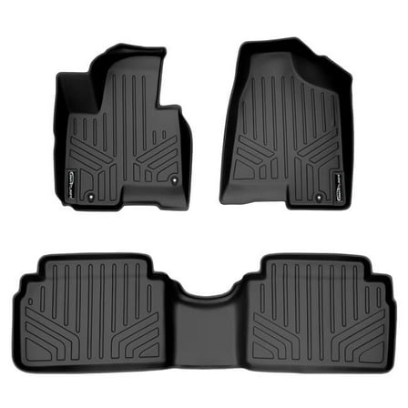 SA0234-B0056 36 x 5 x 28 in. Custom Fit Floor Mats 2 Row Liner Set for 2014-2016 Kia Sportage, Black