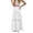 White-Skirt, variant on Boho Skirts for Women High Waist Flowy A Line Midi Casual Summer Skirt with Pockets Elastic Waistband Black L