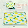 thumbnail image 3 of Extra Large Picnic Blanket Waterproof,80"x 80"Foldable Machine Washable Beach Blanket,Outdoor Blanket for 6-8 Adults,Suitable for Indoor Crawling,Park Beach,Camping,Hiking,Family Travel(Lemon), 3 of 5