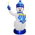 thumbnail image 7 of Lighted Hanukkah Inflatable Yard Decoration Huge 7' Ft Tall Snowman Blowup Decorated in a Chanukah Theme Menorah and Candle Indoor and Outdoor Hanukkah Holiday Yard Décor by Zion Judaica, 7 of 7