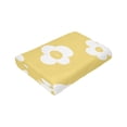 thumbnail image 3 of YFYANG Anti-Pilling Ultra-Soft Micro Fleece Cover Blanket for Bed Sofa, Yellow Flower Pattern Throw Blanket for All Seasons, 50"x40", 3 of 9