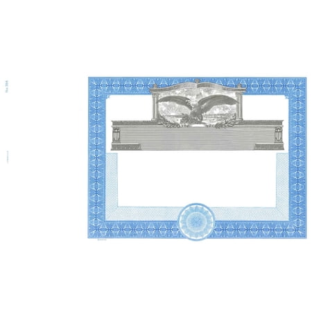 Goes 366 Blank Stock Certificate, Blank Corporate Stock Certificates, Size 8-1/2" x 15", Printable, Laser or Ink Jet Compatiable (Pack of 5)