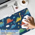 thumbnail image 4 of Long Mouse Pads for Desk,DarkBlue Dinosaurs Stars Hearts Desk Mats on Top Of Desks, Desk Mouse Pad Extra Large with 3mm Non-Slip Base and Stitched Edge for Gaming,Office,Work,Home 31.5"x11.8", 4 of 6