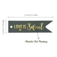 thumbnail image 5 of Inkdotpot Love Is Sweet Wedding Bottle Tag Real Gold Foil Favor Hang Tags Pack Of 50, 5 of 6
