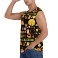 thumbnail image 3 of Bixox Men's Hello Fall Printed Shirt Sleeveless Fitness Tank Top-Medium, 3 of 7