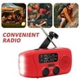 thumbnail image 2 of Emergency Crank Weather Radio - 14800mWh Solar Hand Crank Portable AM//NOAA (WB/SW) Radio, 3-Mode Flashlight/Reading Lamp, 2000mAh Phone Charger with SOS, for Hurricane Prep & Off-Grid, 2 of 9