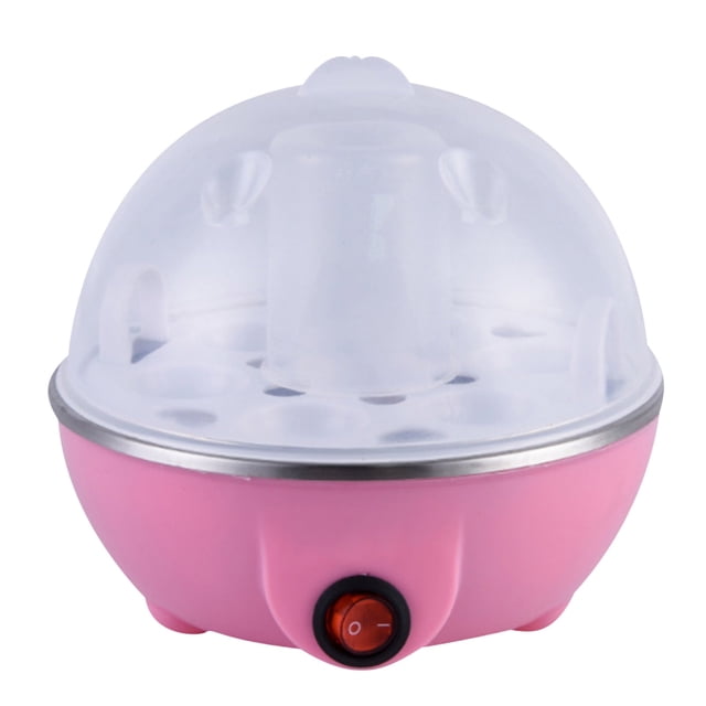 Cocedor de huevos eléctrico fácil de usar, con capacidad para 7 huevos, para huevos duros, escalfados, blandos, medianos y duros, con apagado automático, sin BPA, ideal para cocina, dormitorio