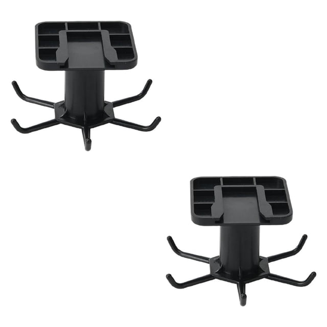Kearding Gancho giratorio autoadhesivo con 6 ganchos, lazos, perchas para bolsas, accesorio giratorio para ropa, bolso, llaves, toalla, vajilla Type8 NO8
